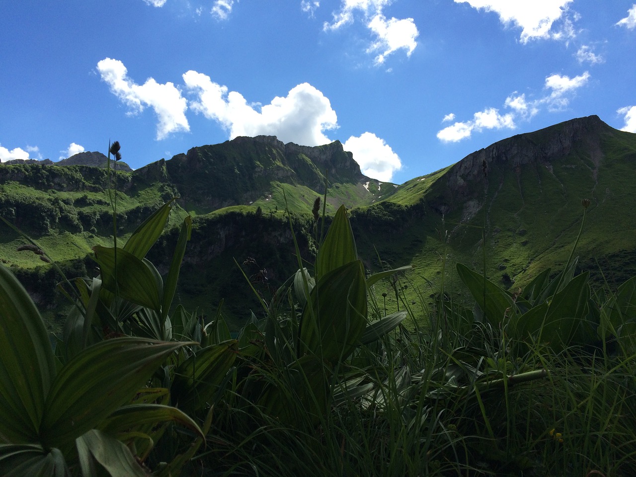 green mountains landscape free photo