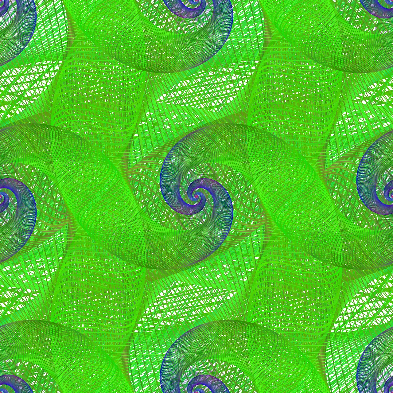 green background spiral free photo