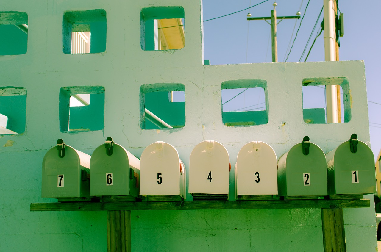 green mailbox yellow free photo