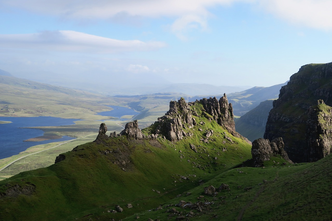 green grass highland free photo