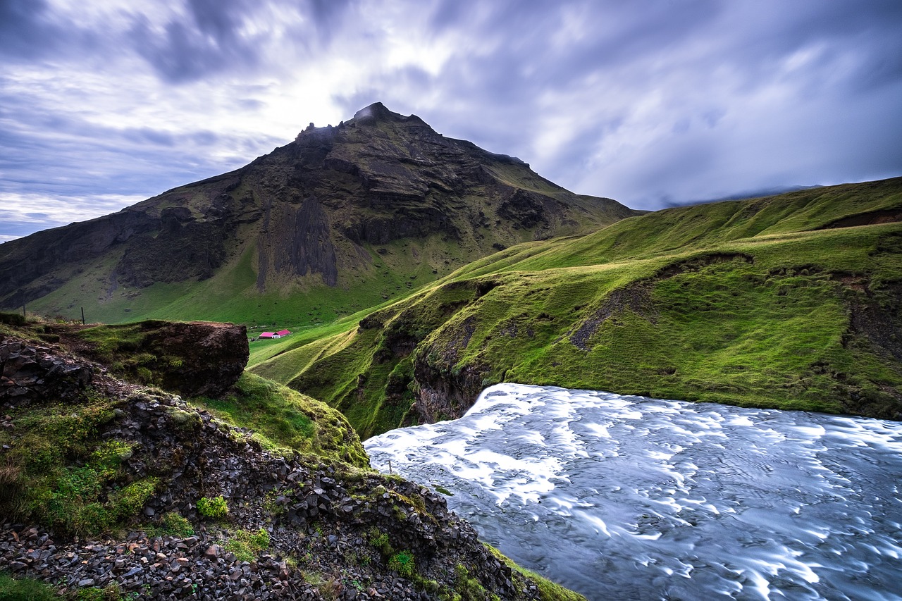 green grass highland free photo