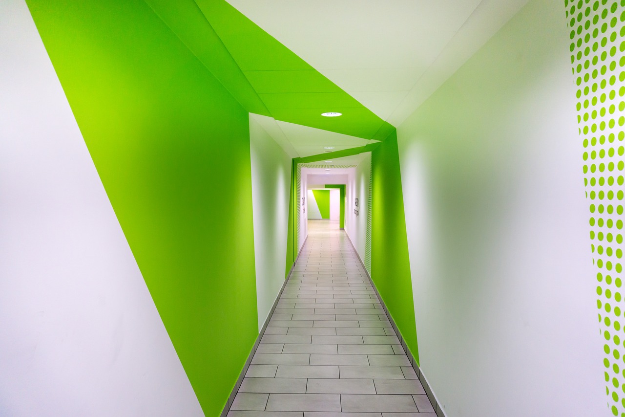 green entrance tunnel free photo