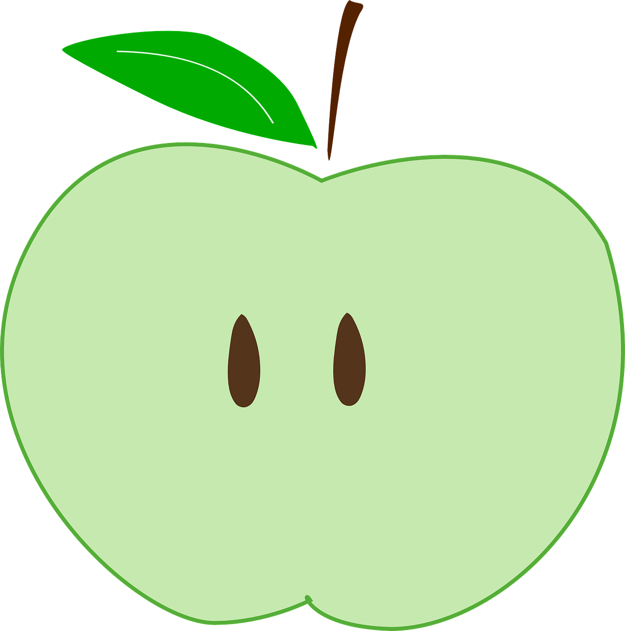 green apple slice free photo