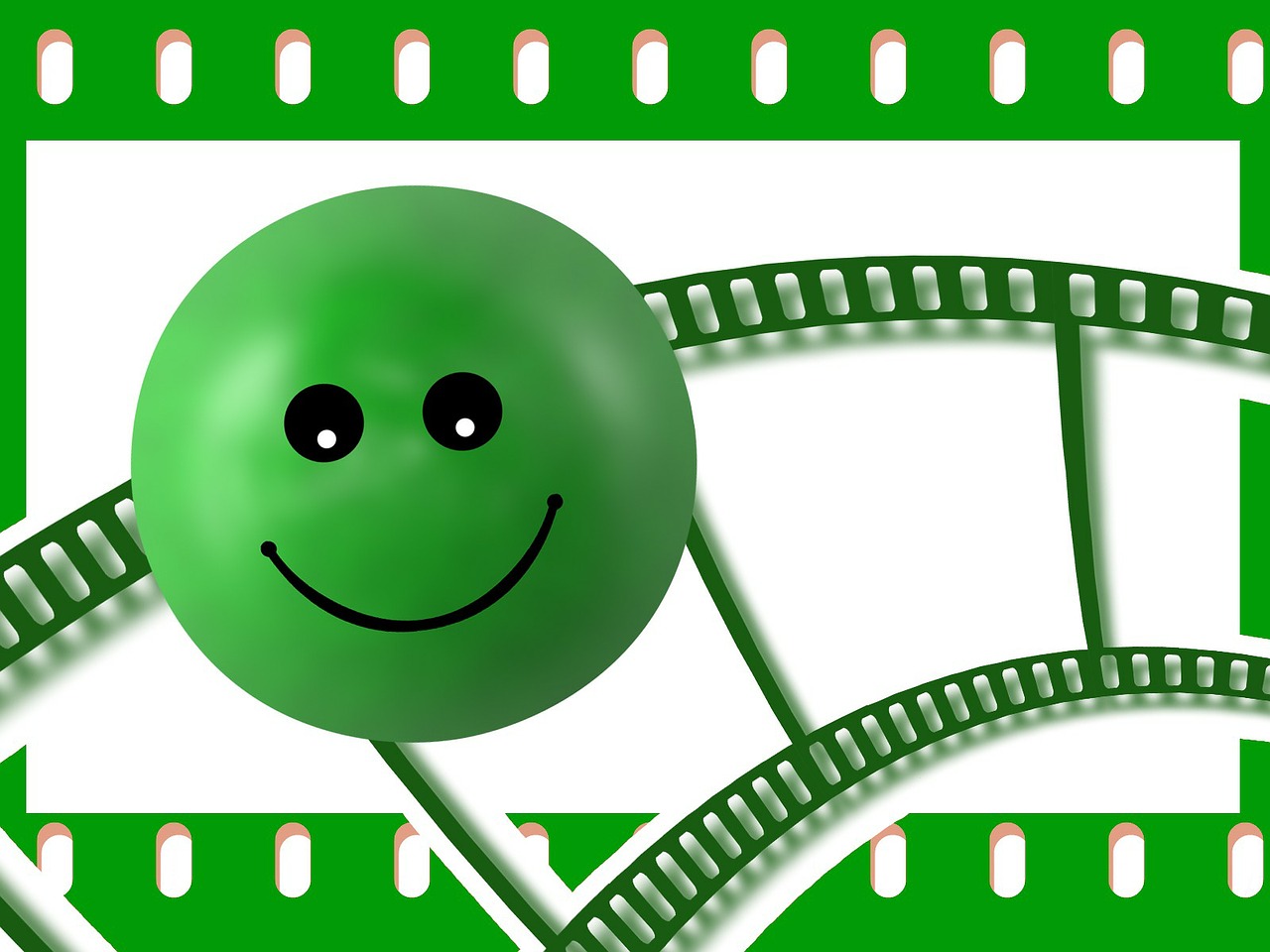 green smiley emoticon free photo
