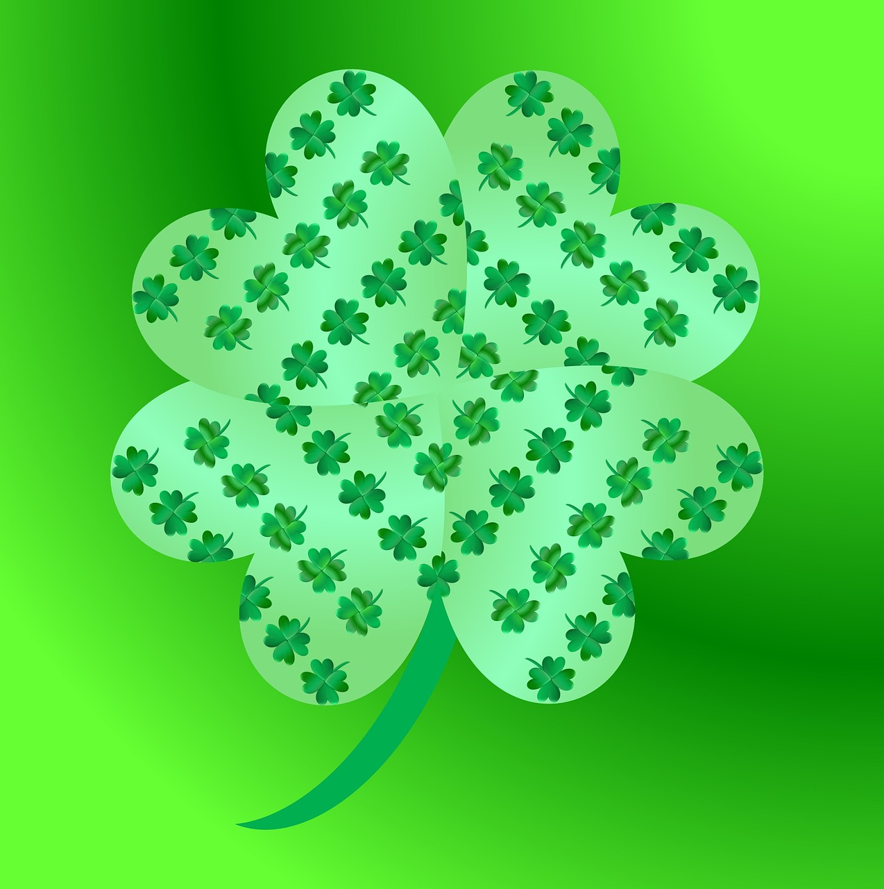 green shamrock pattern free photo