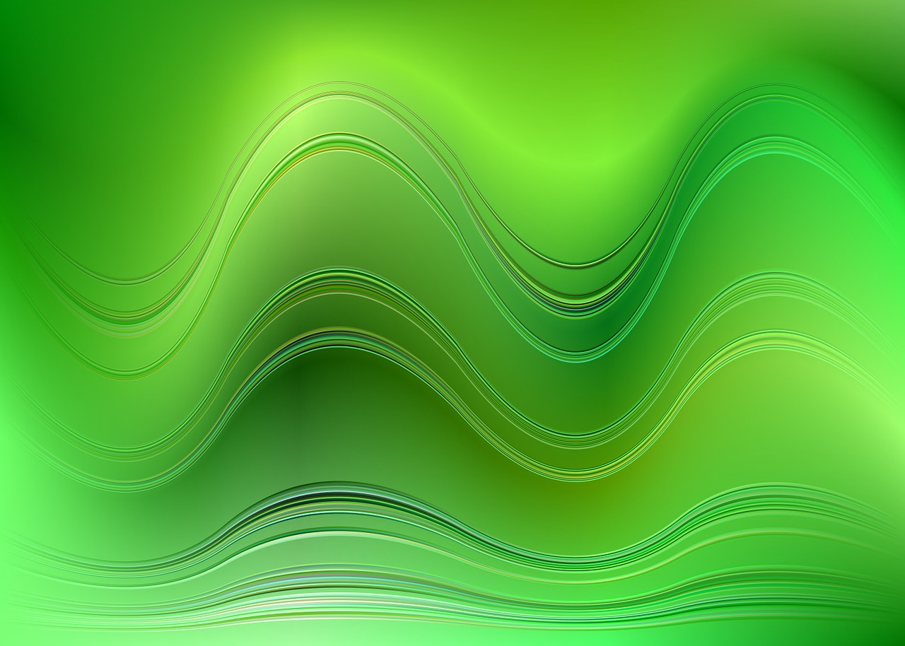 green wave background free photo