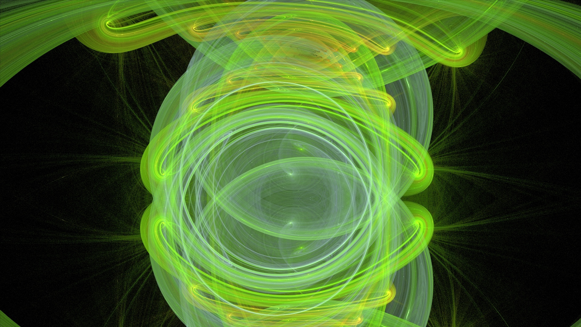 wallpaper fractal green free photo