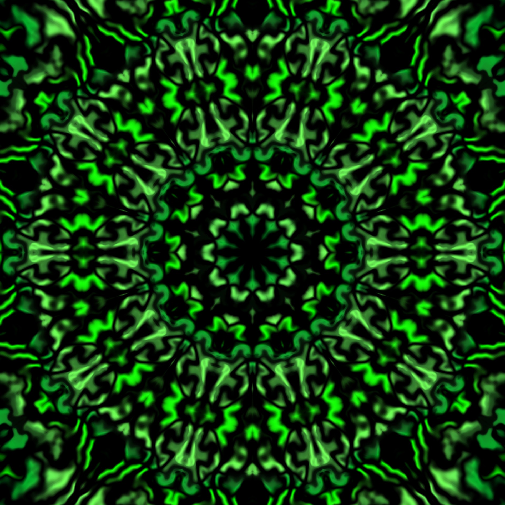 kaleidoscope abstract green free photo