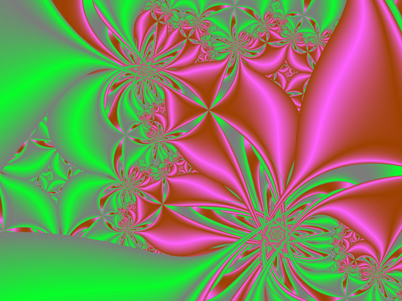 pink green fractal free photo