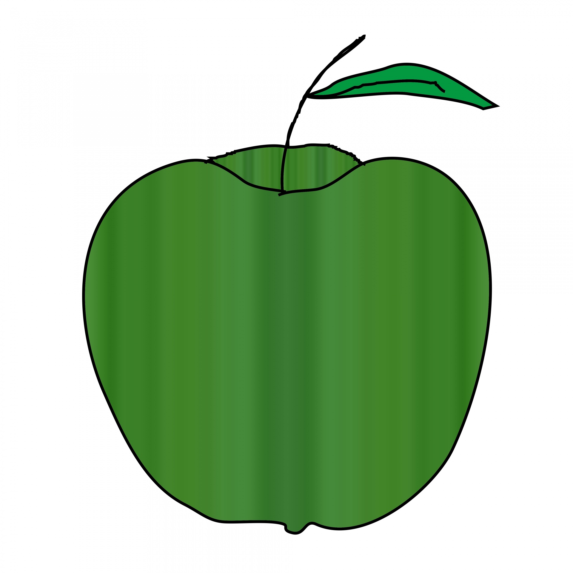 drawing apple green free photo
