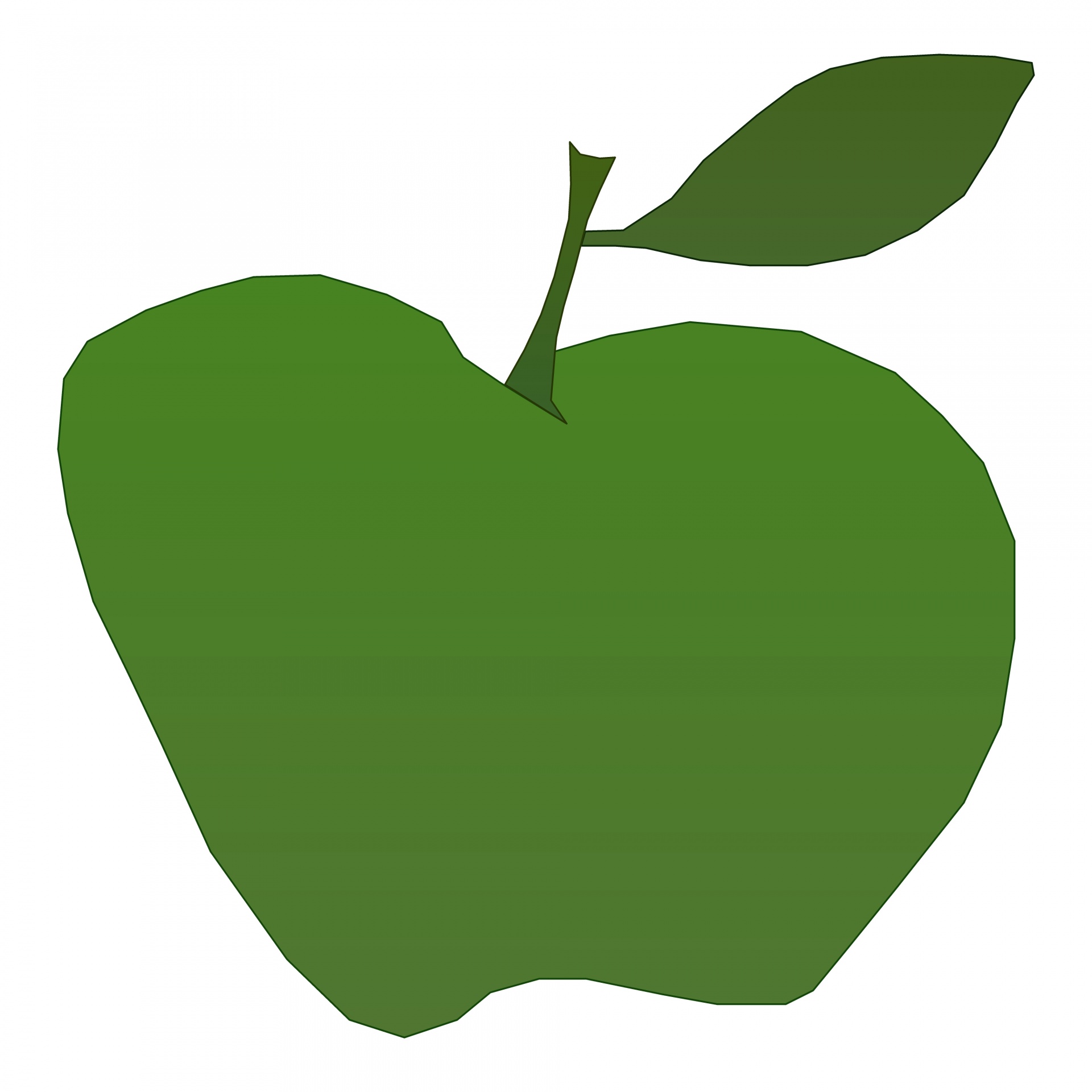 drawing green apple free photo