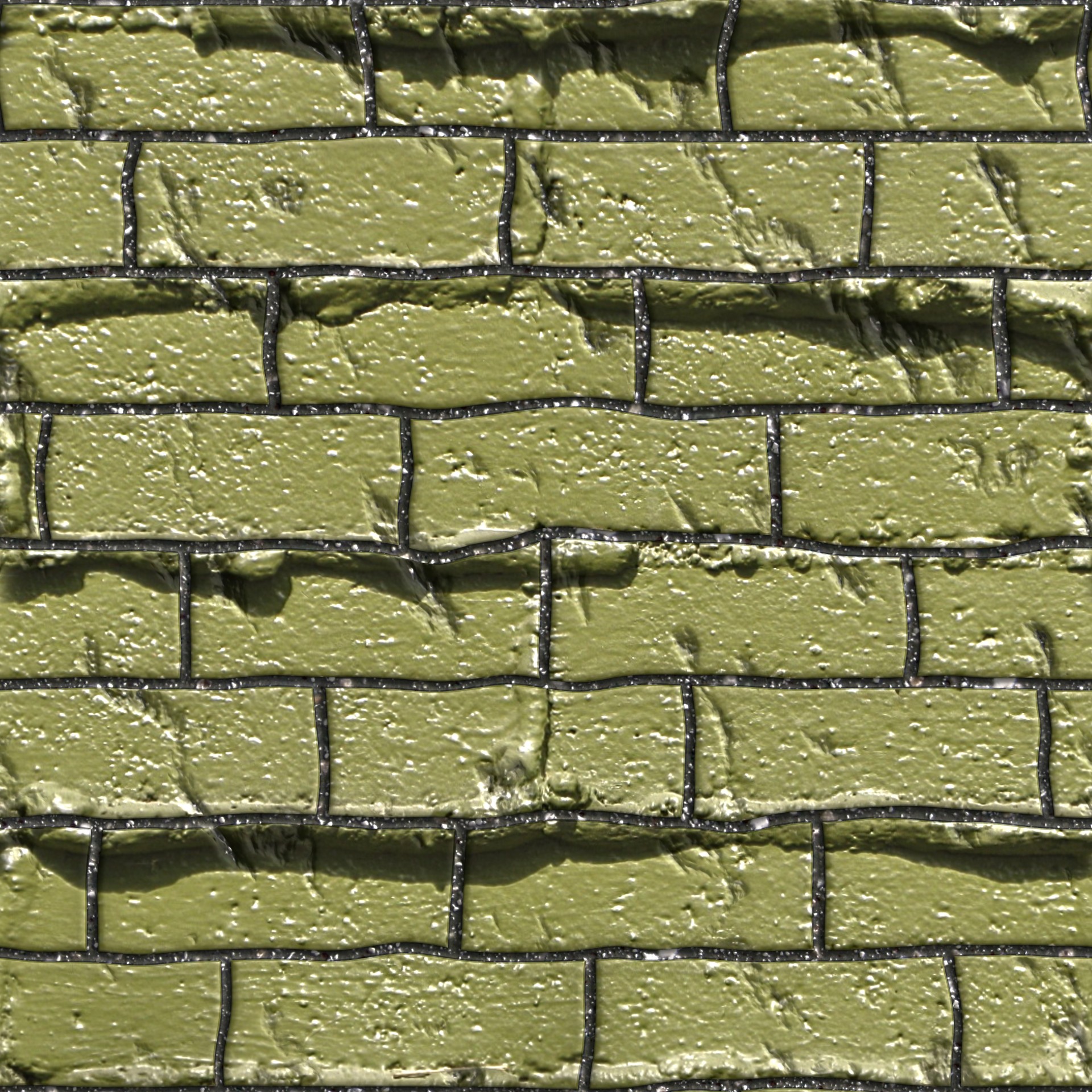 green bricks wall free photo