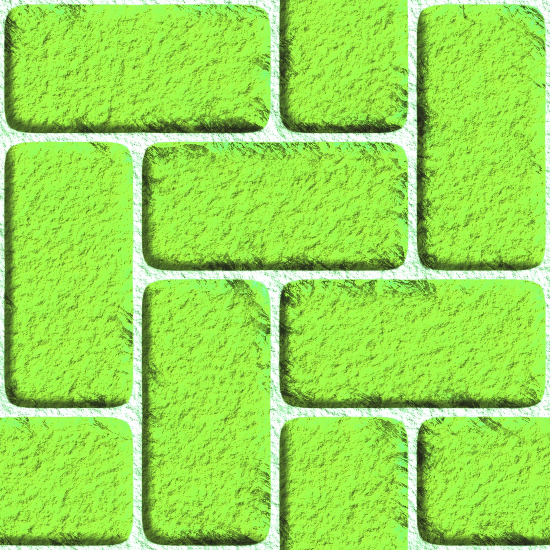 green chipped bricks free photo