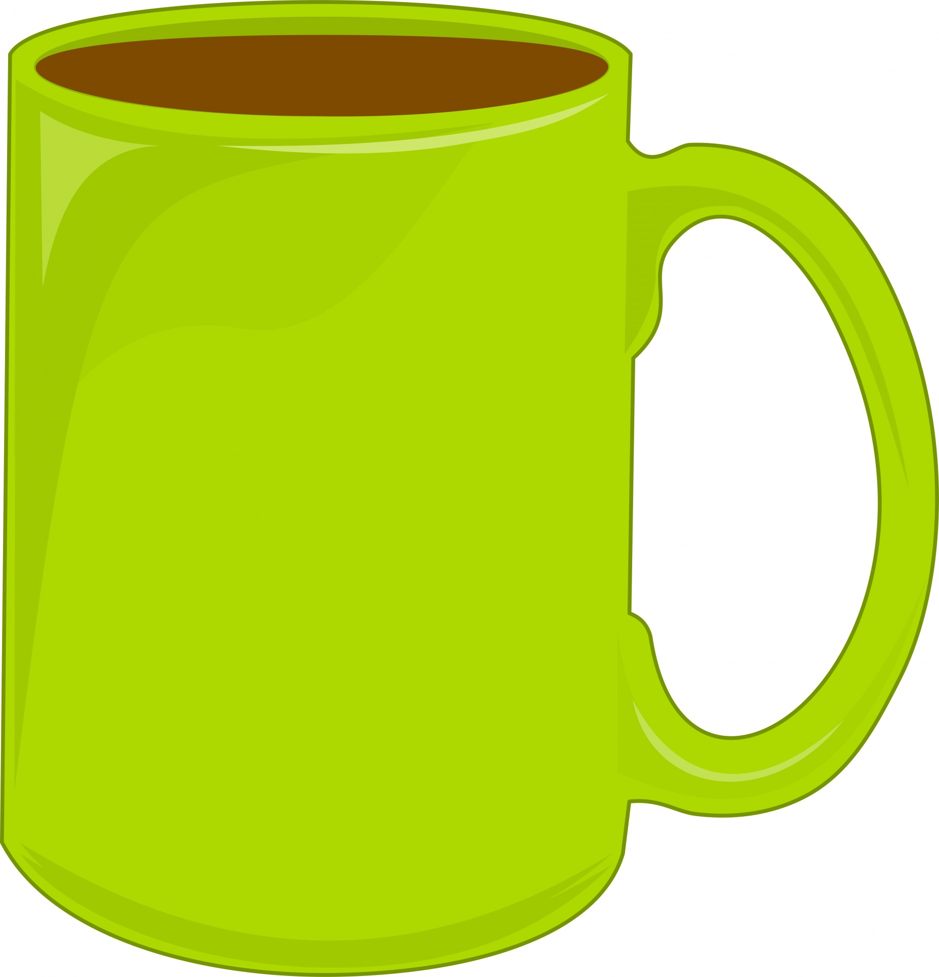 mug green cup free photo
