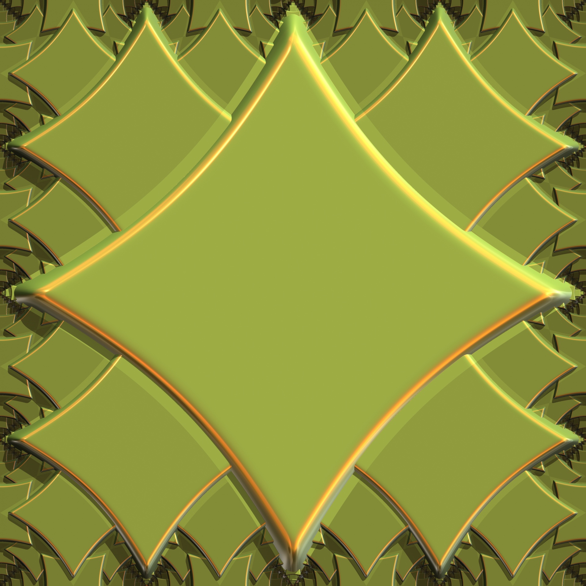 fractal 3d green free photo
