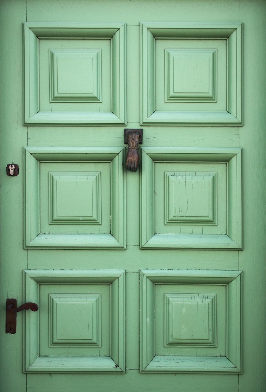 green door exterior entrance free photo