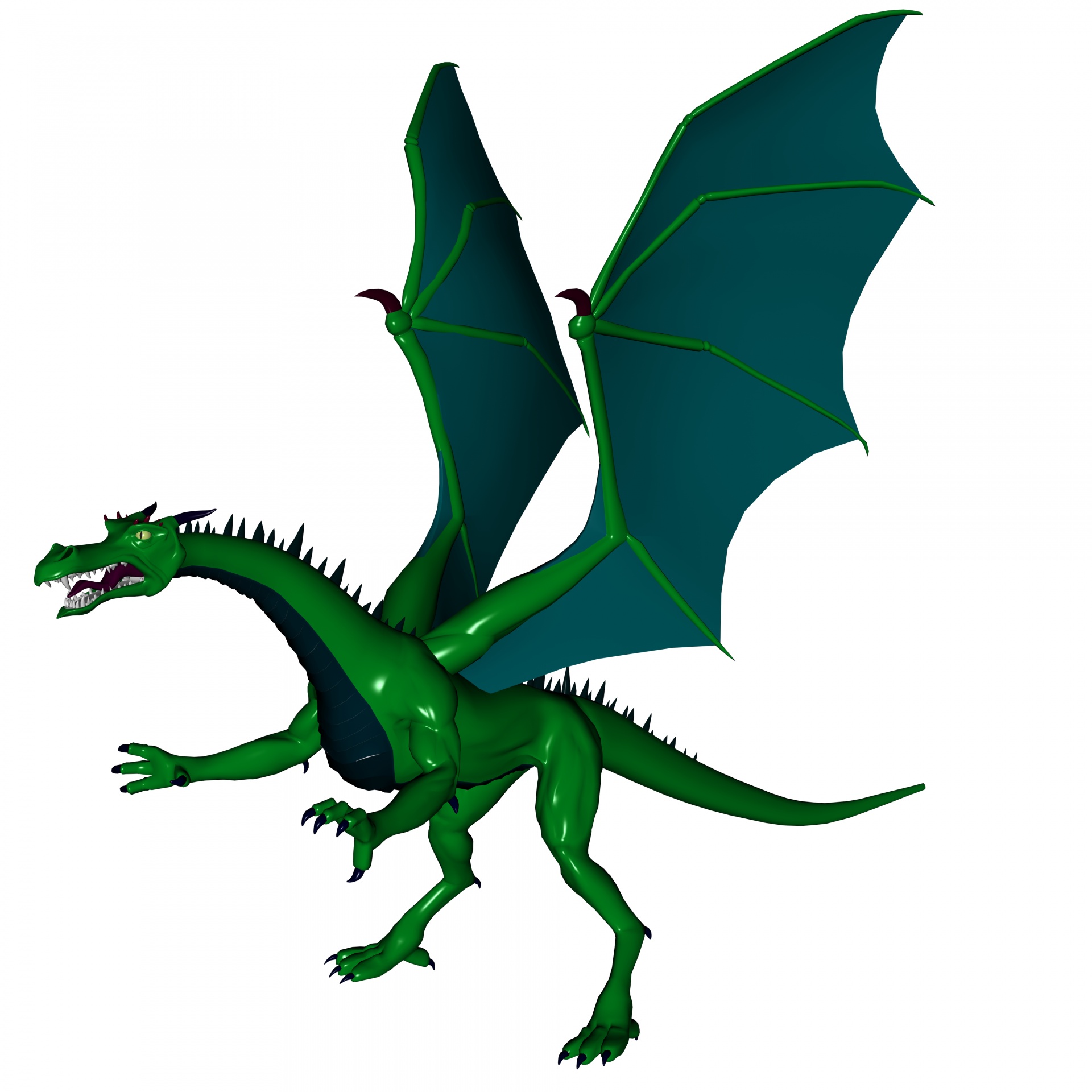 green 3d dragon free photo