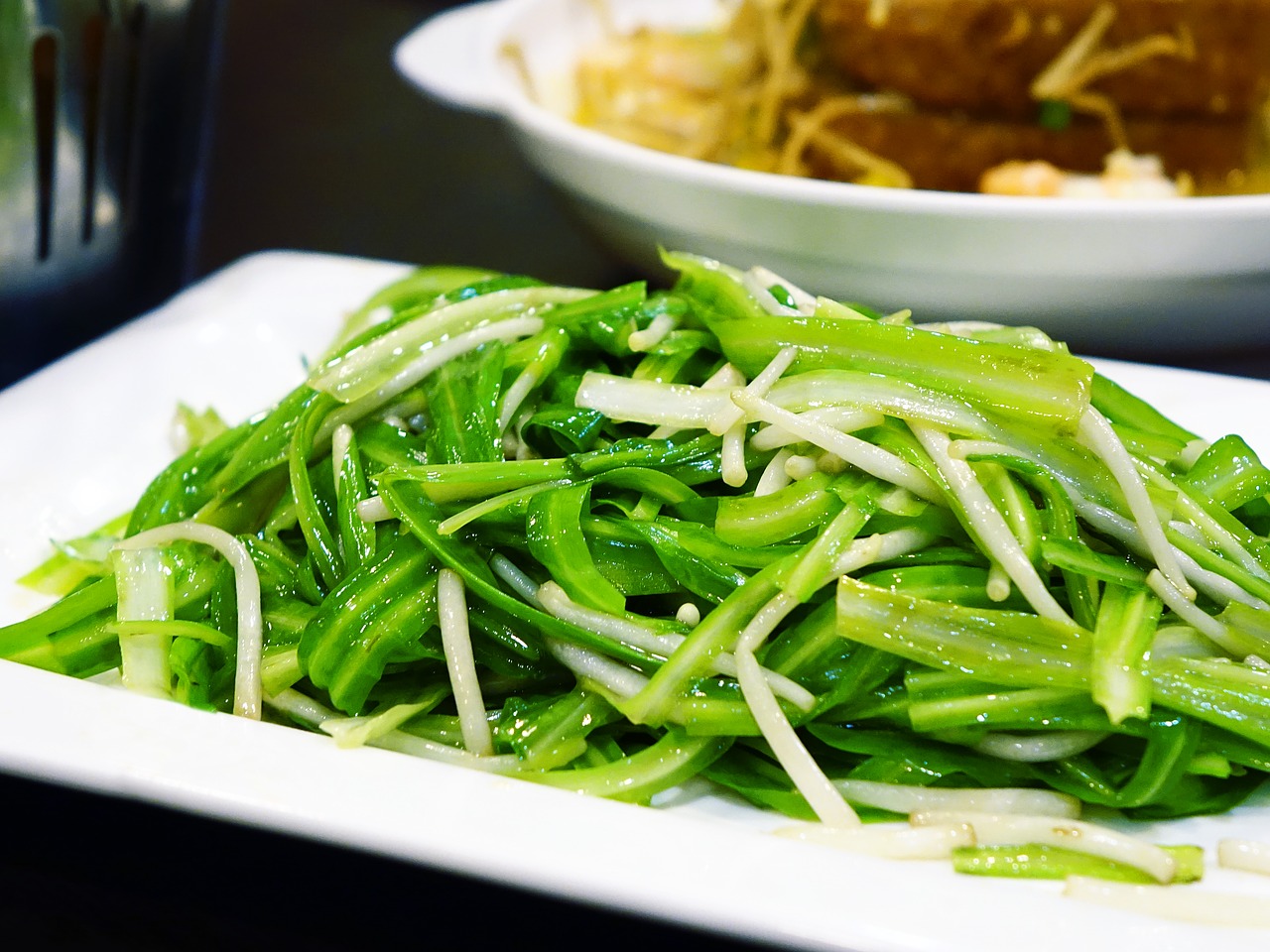 green dragon vegetable 青龙菜 bean sprouts free photo