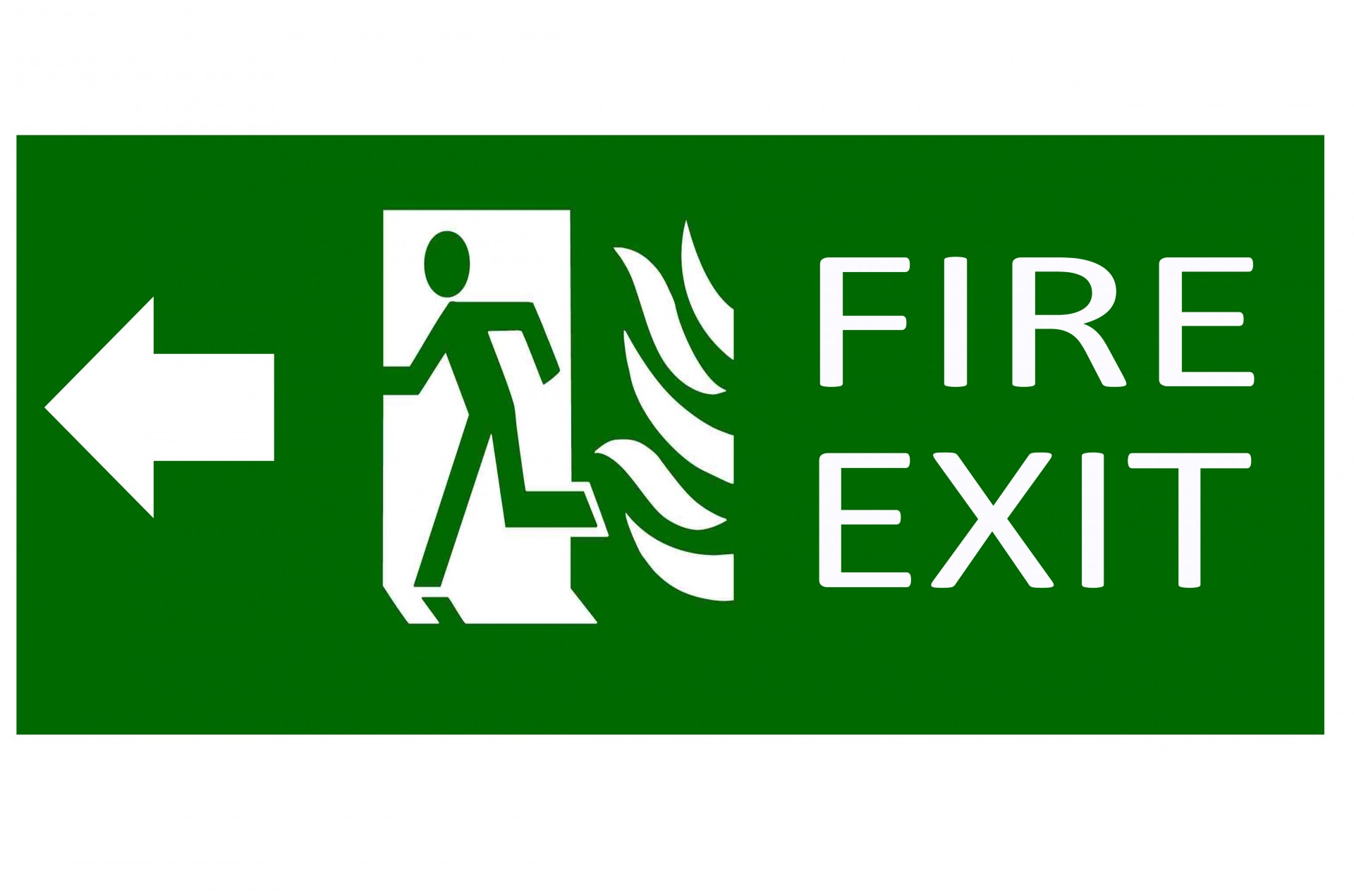 exit sign emergency free photo