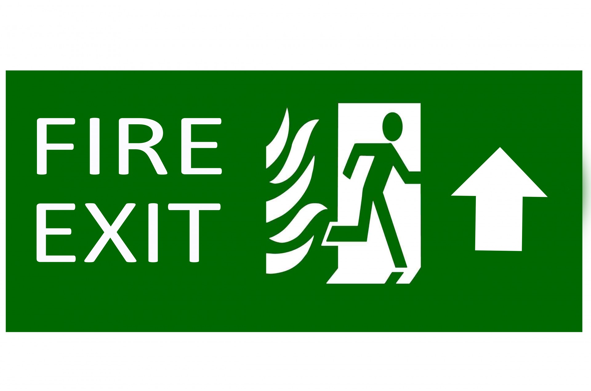 exit sign emergency free photo