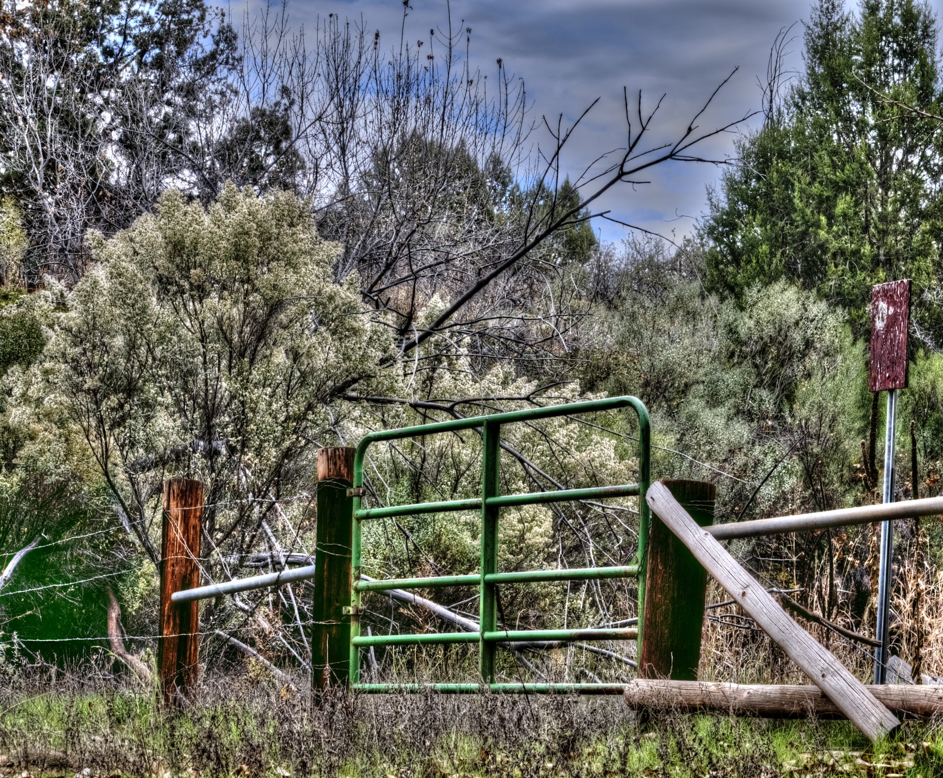 desert landscape fence free photo