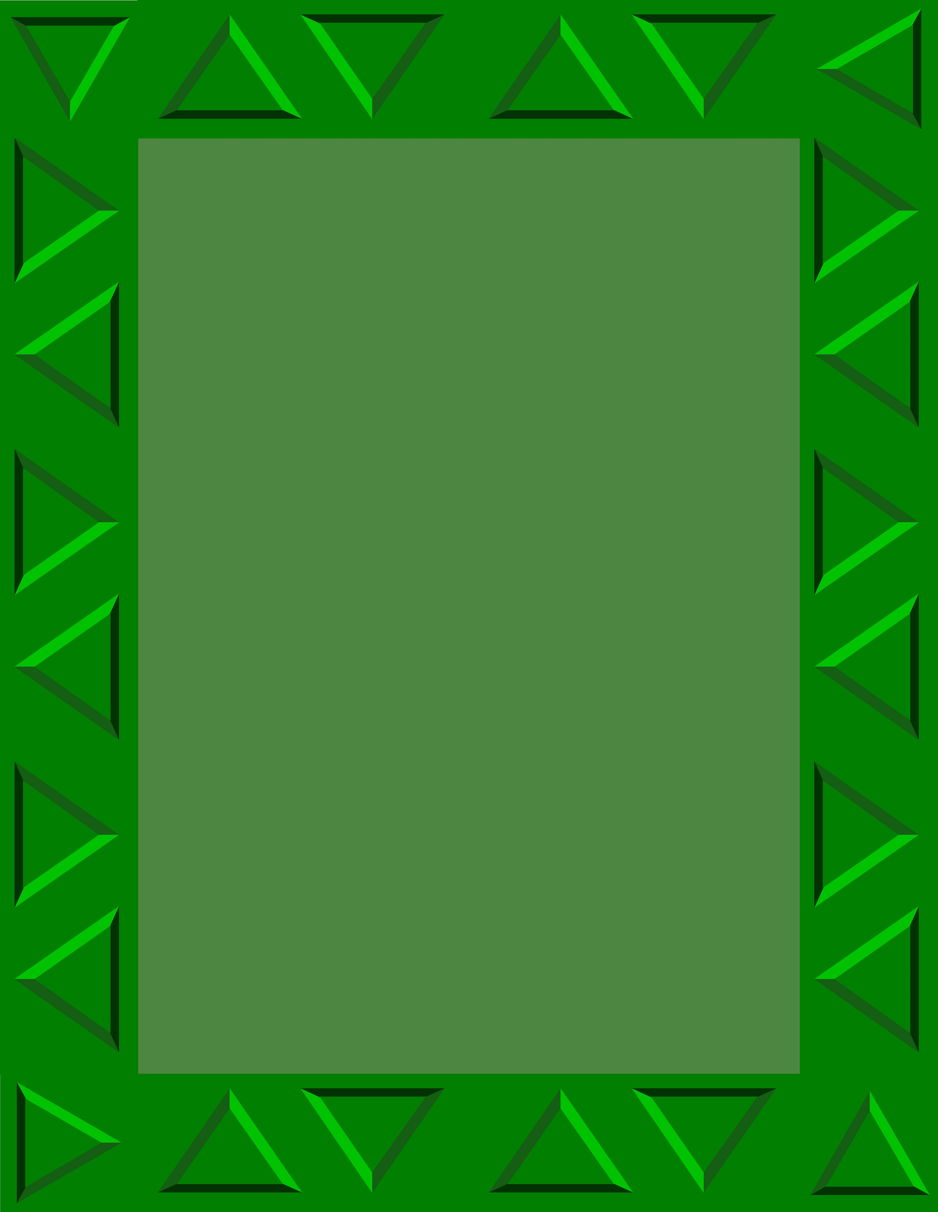 Зеленая рамка для фотошопа