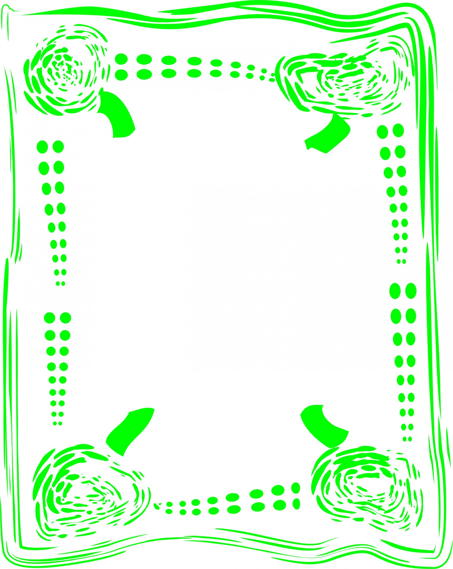 frame green rectangle free photo