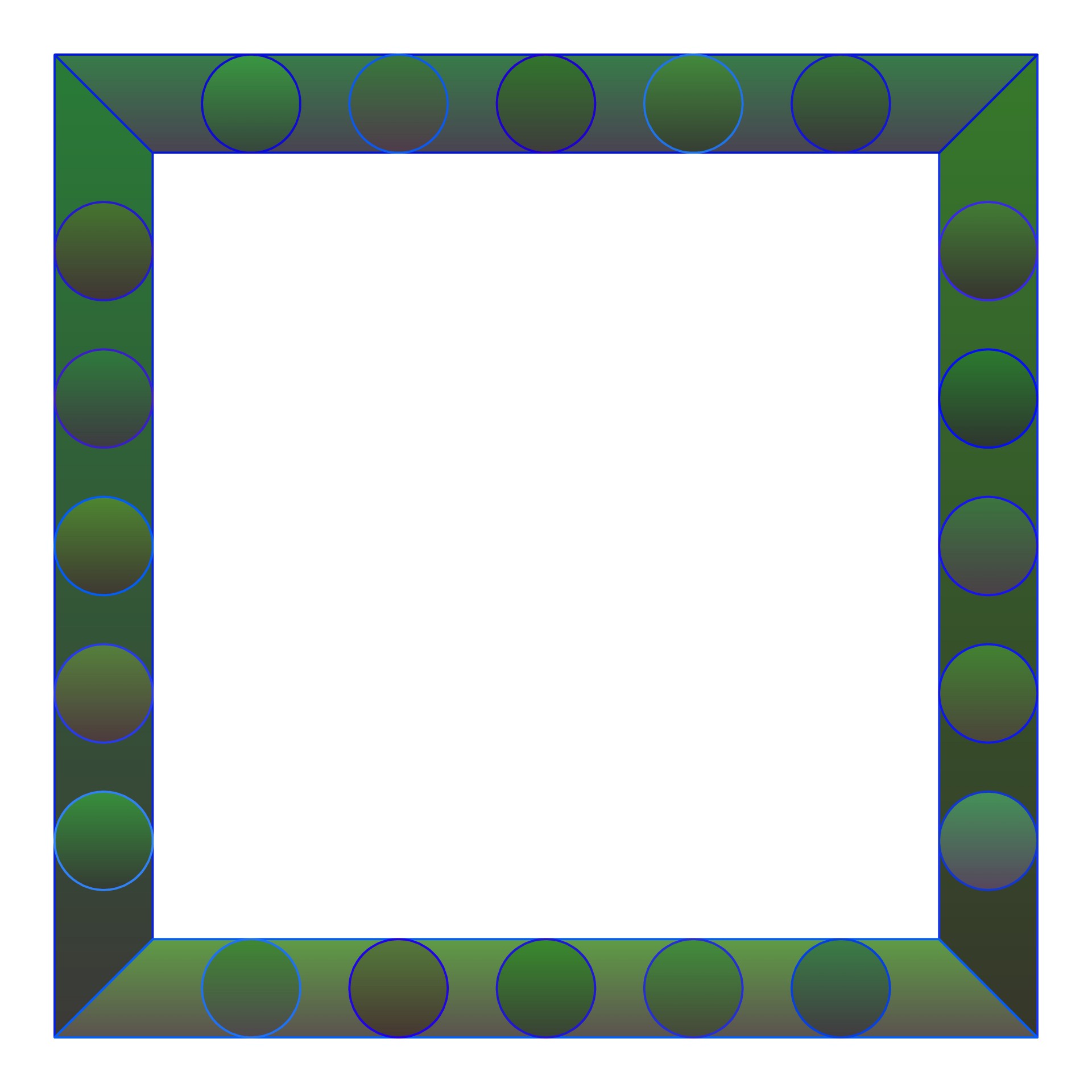 frame green square free photo