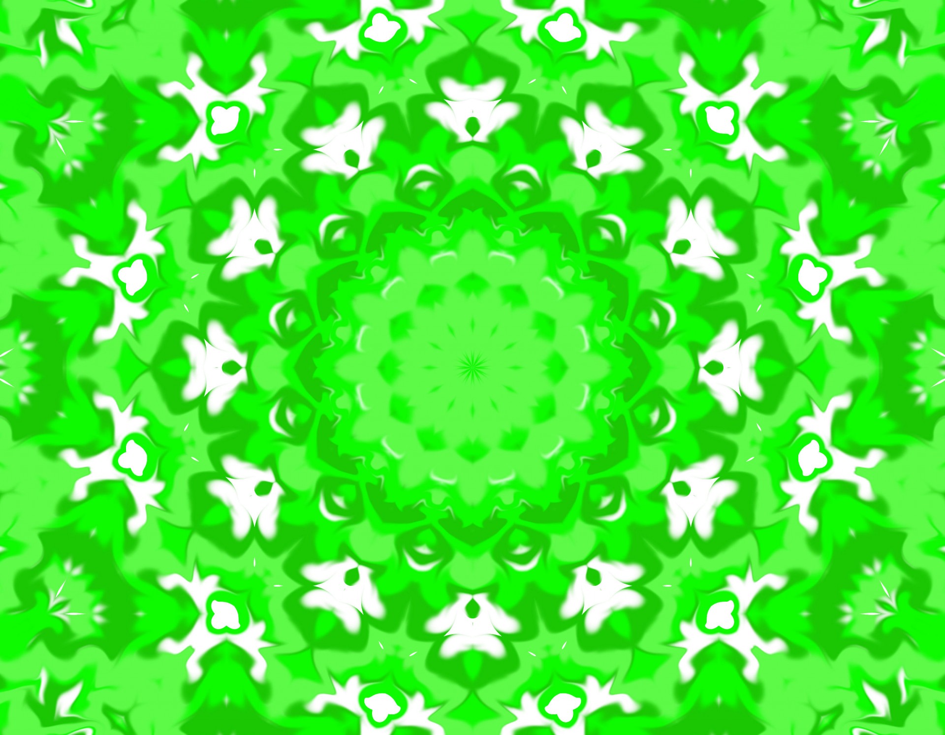 kaleidoscope green abstract free photo