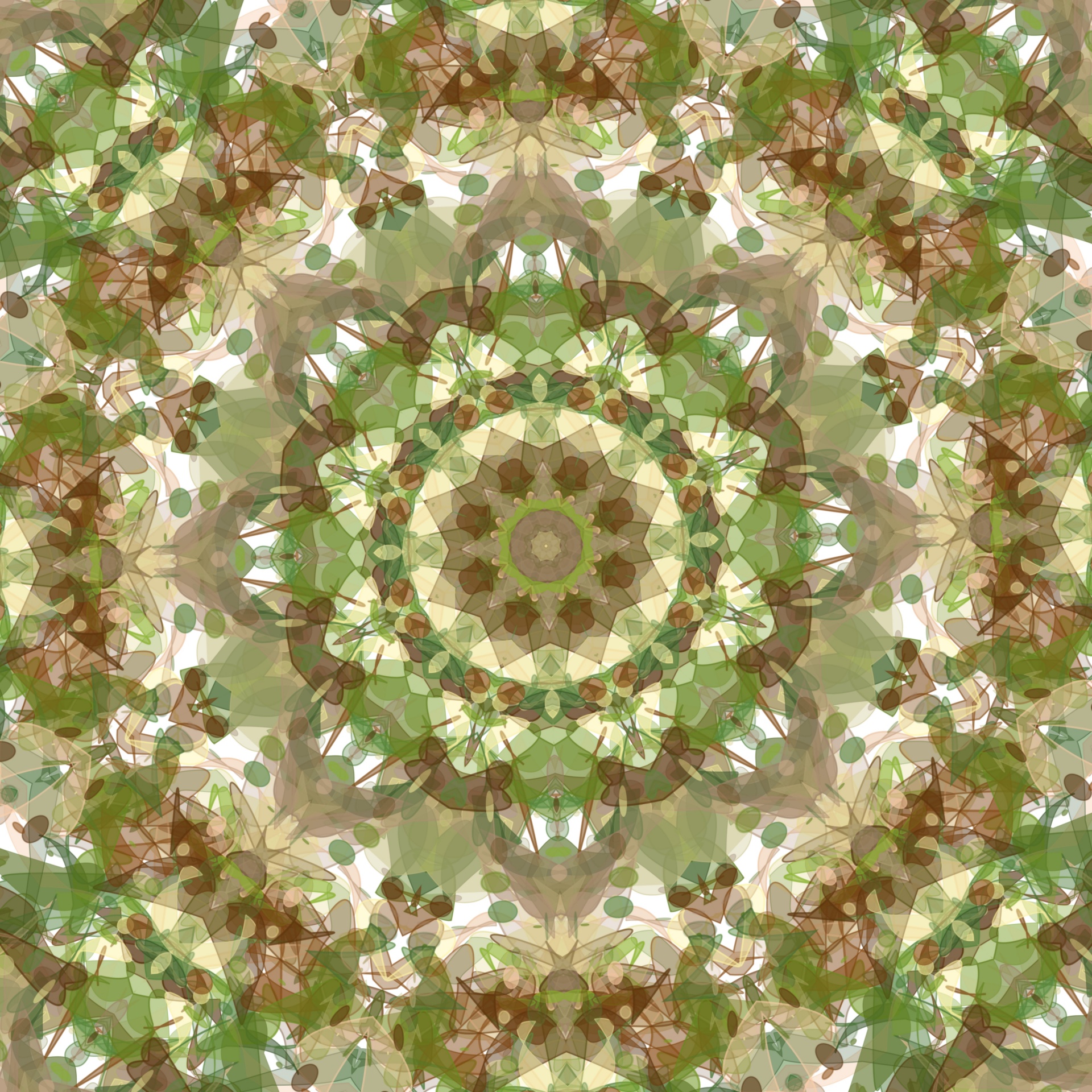 green kaleidoscope pattern free photo