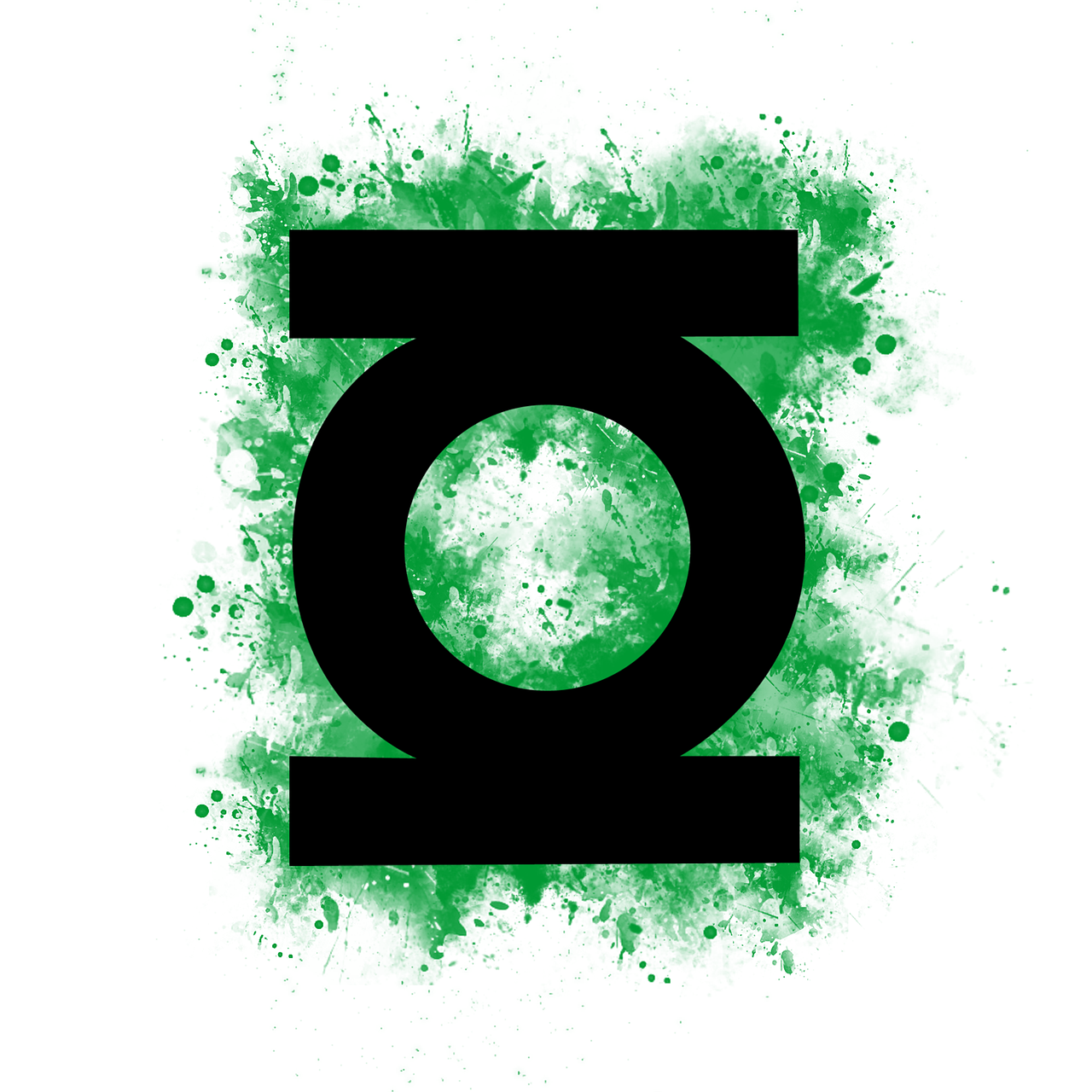 green lantern logo black free photo