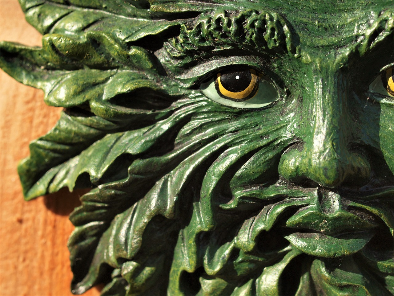 green man  ornament  garden free photo