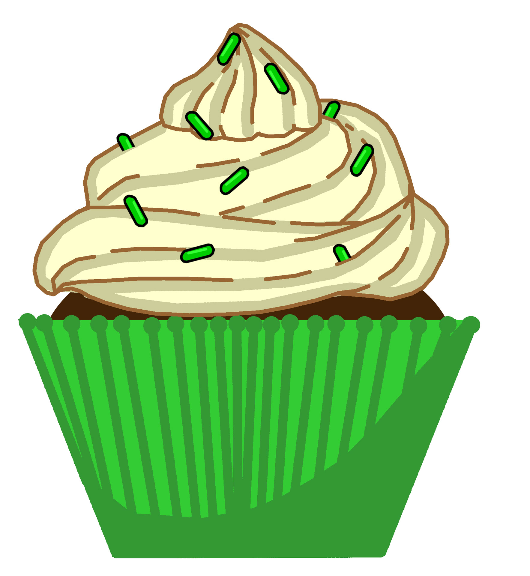 green mint cupcake free photo