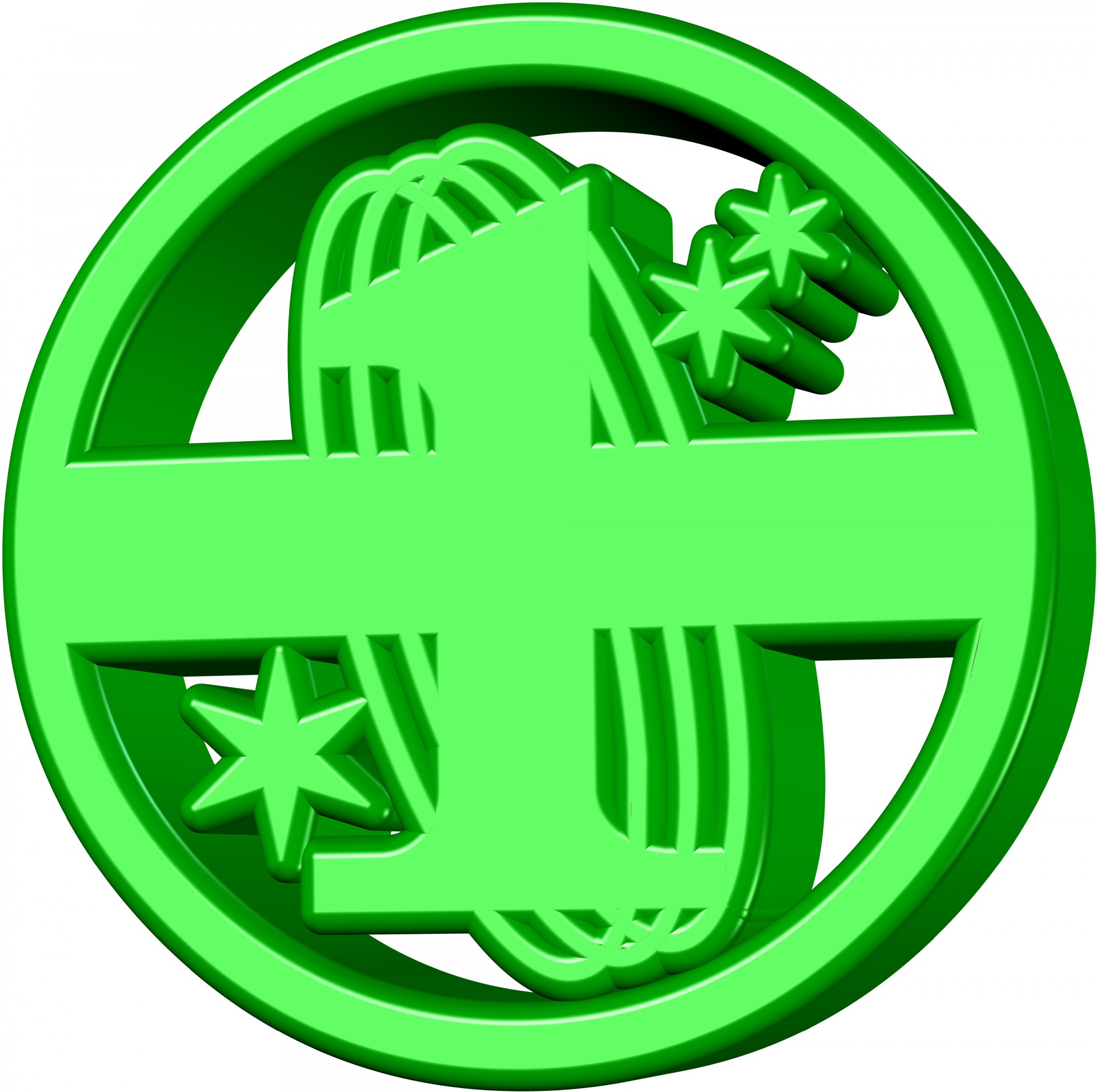 green sci-fi logo free photo