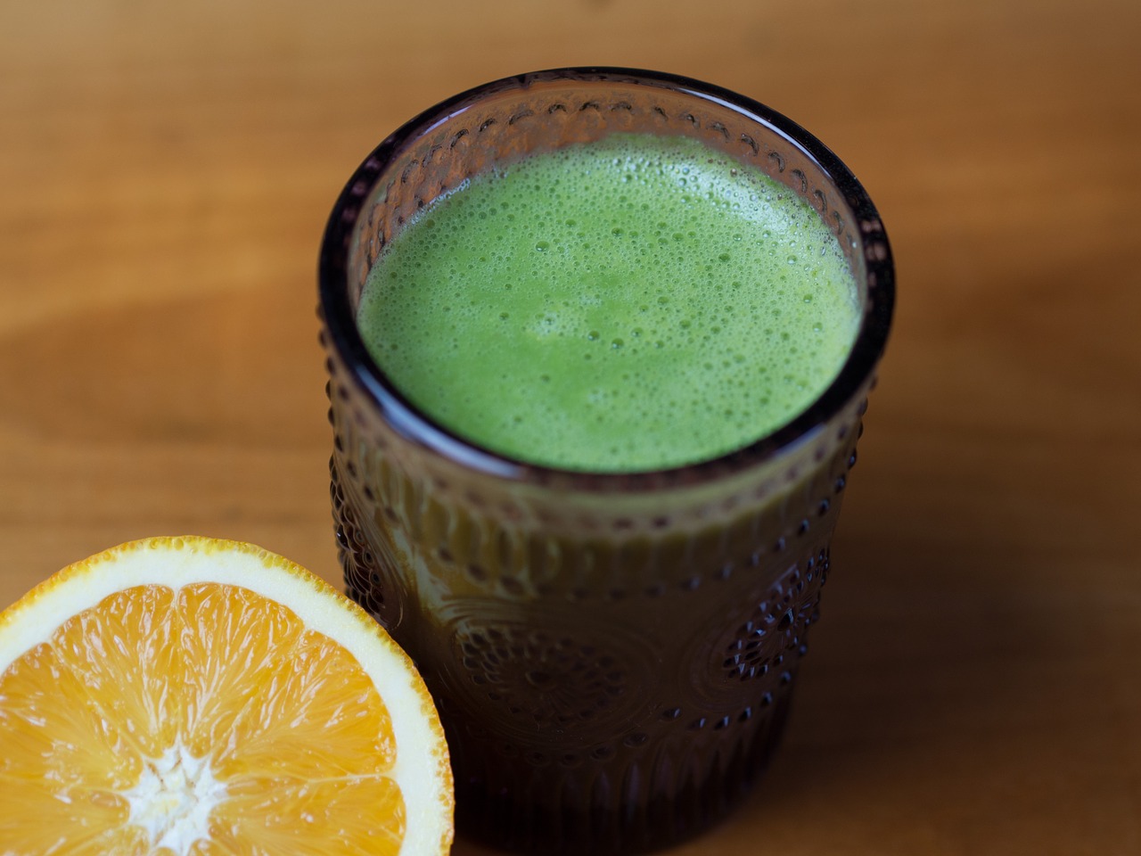 green smoothie juice mixed drink free photo