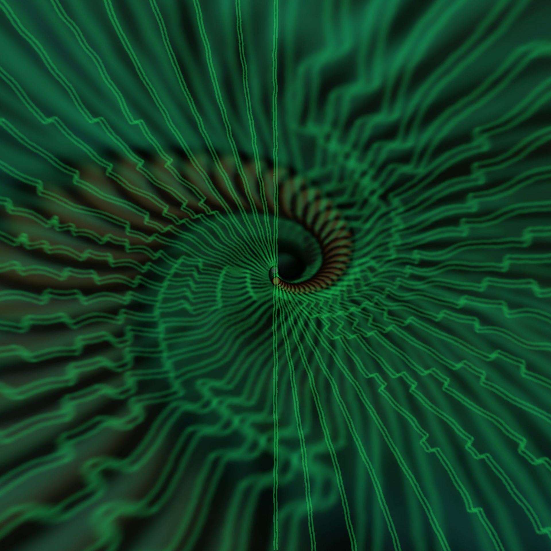 green spiral black free photo