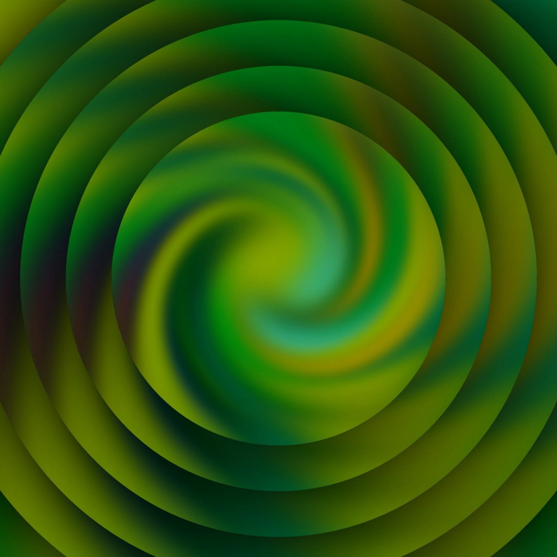 wallpaper concentric green free photo