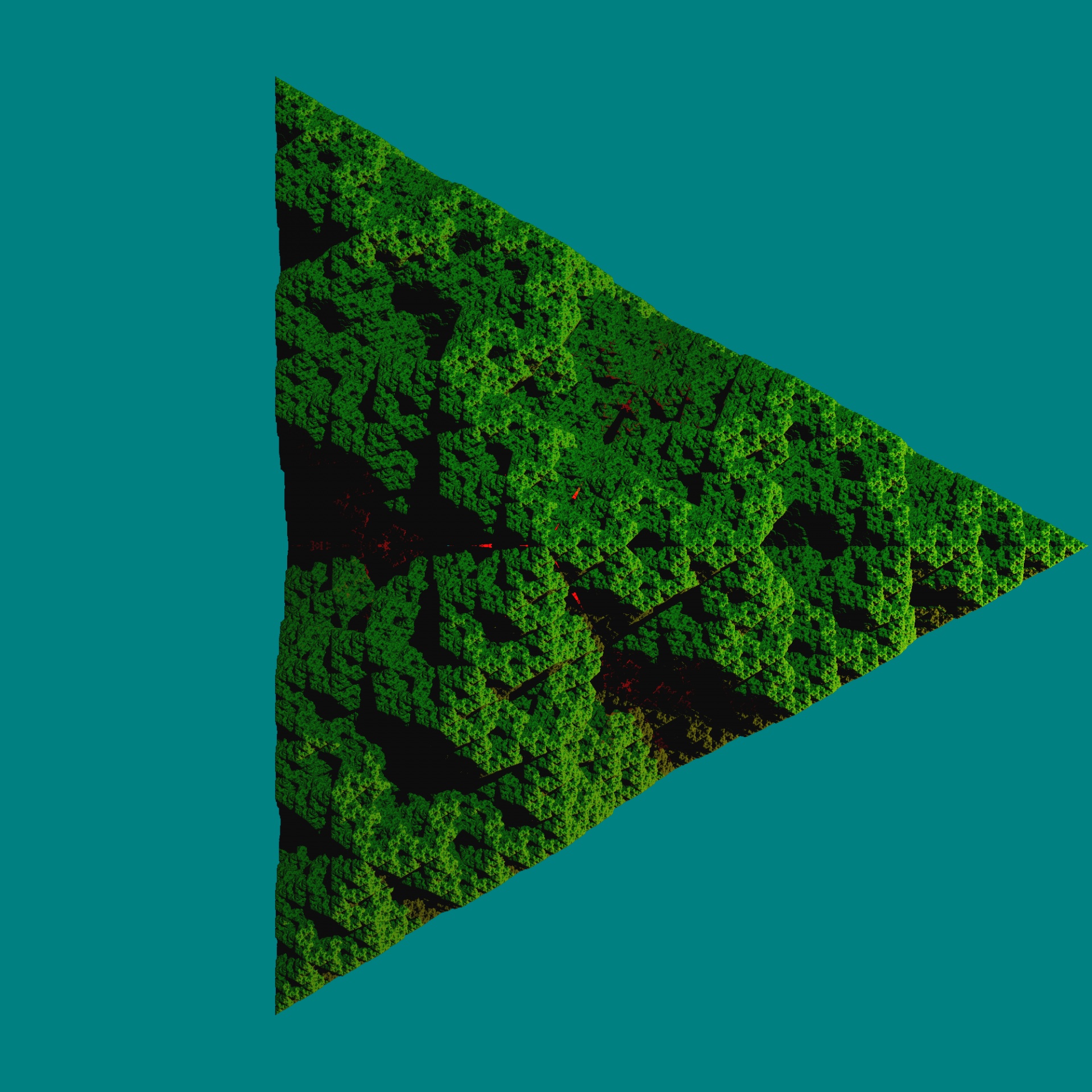 fractal wallpaper green free photo