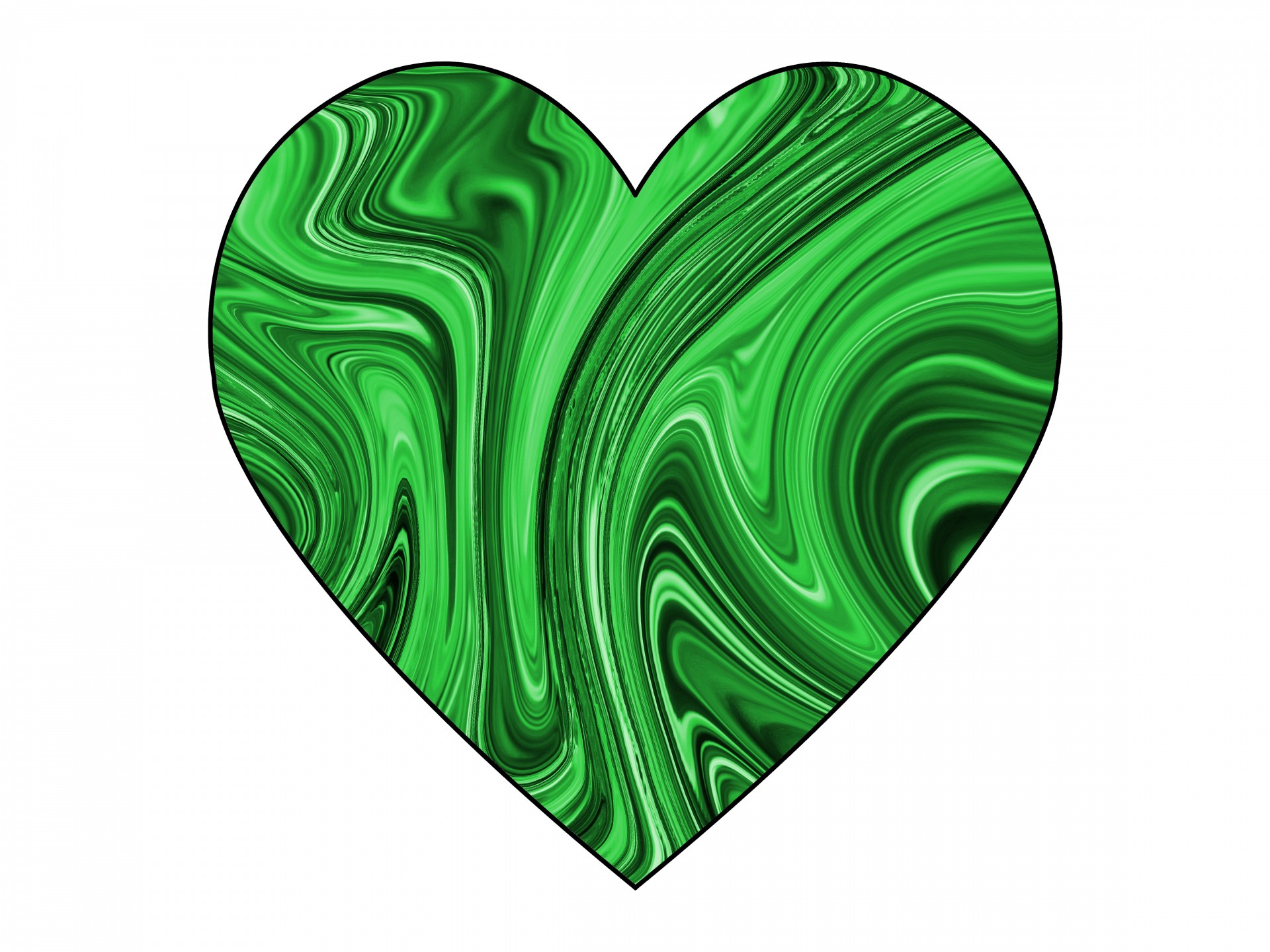 swirly warped heart free photo