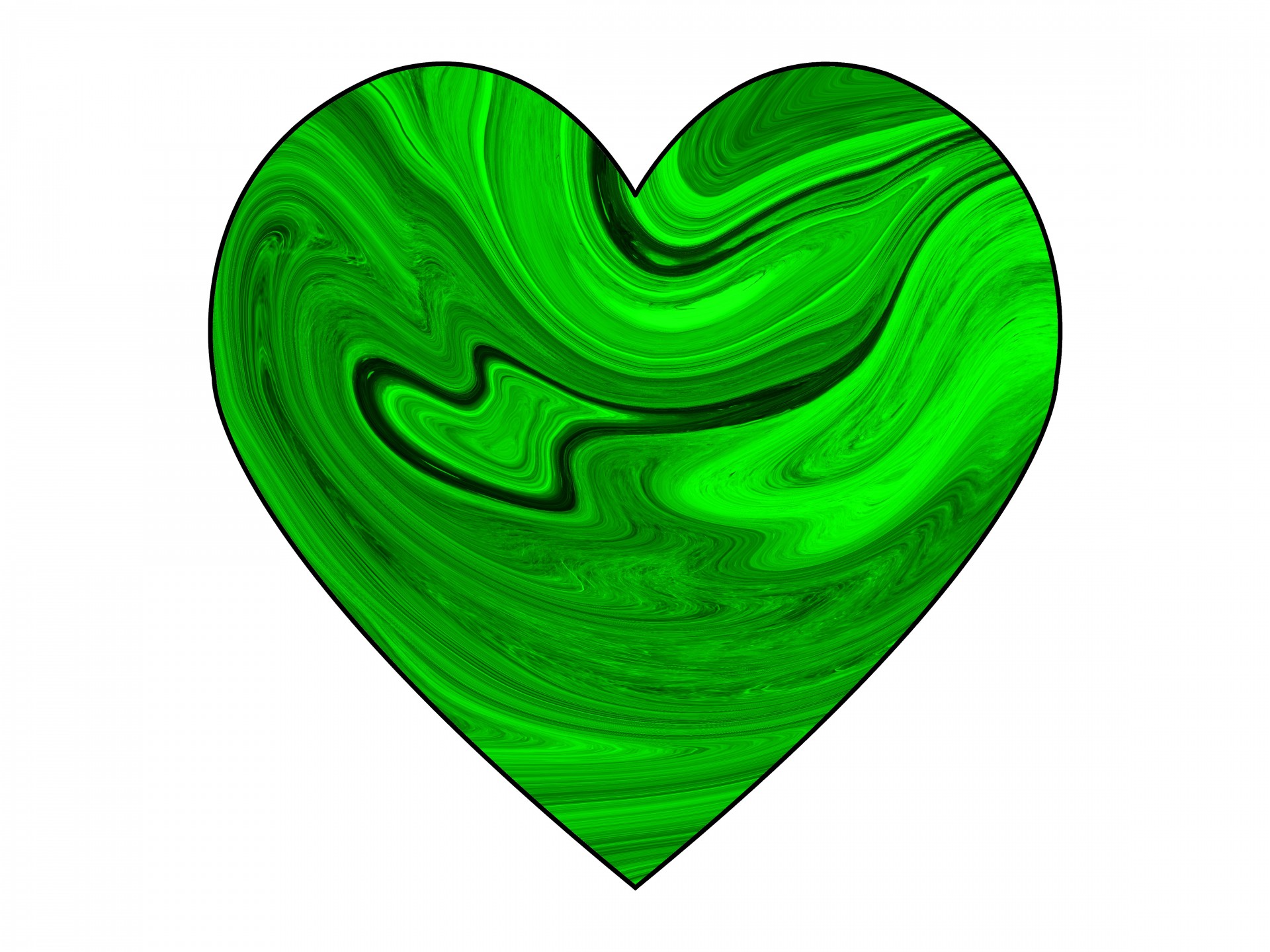 swirly warped heart free photo