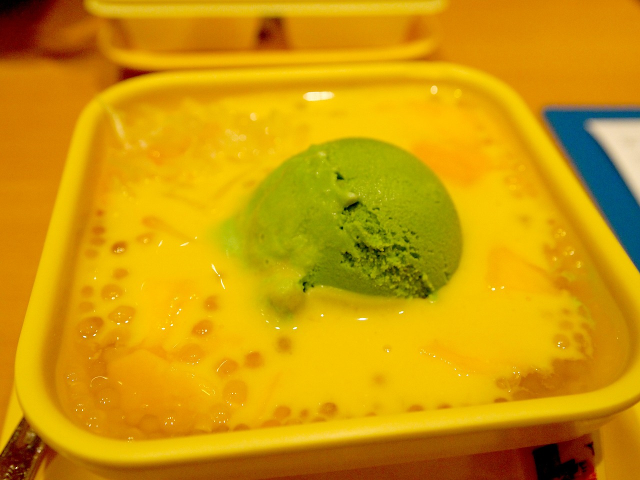 green tea ice cream hong kong mango free photo