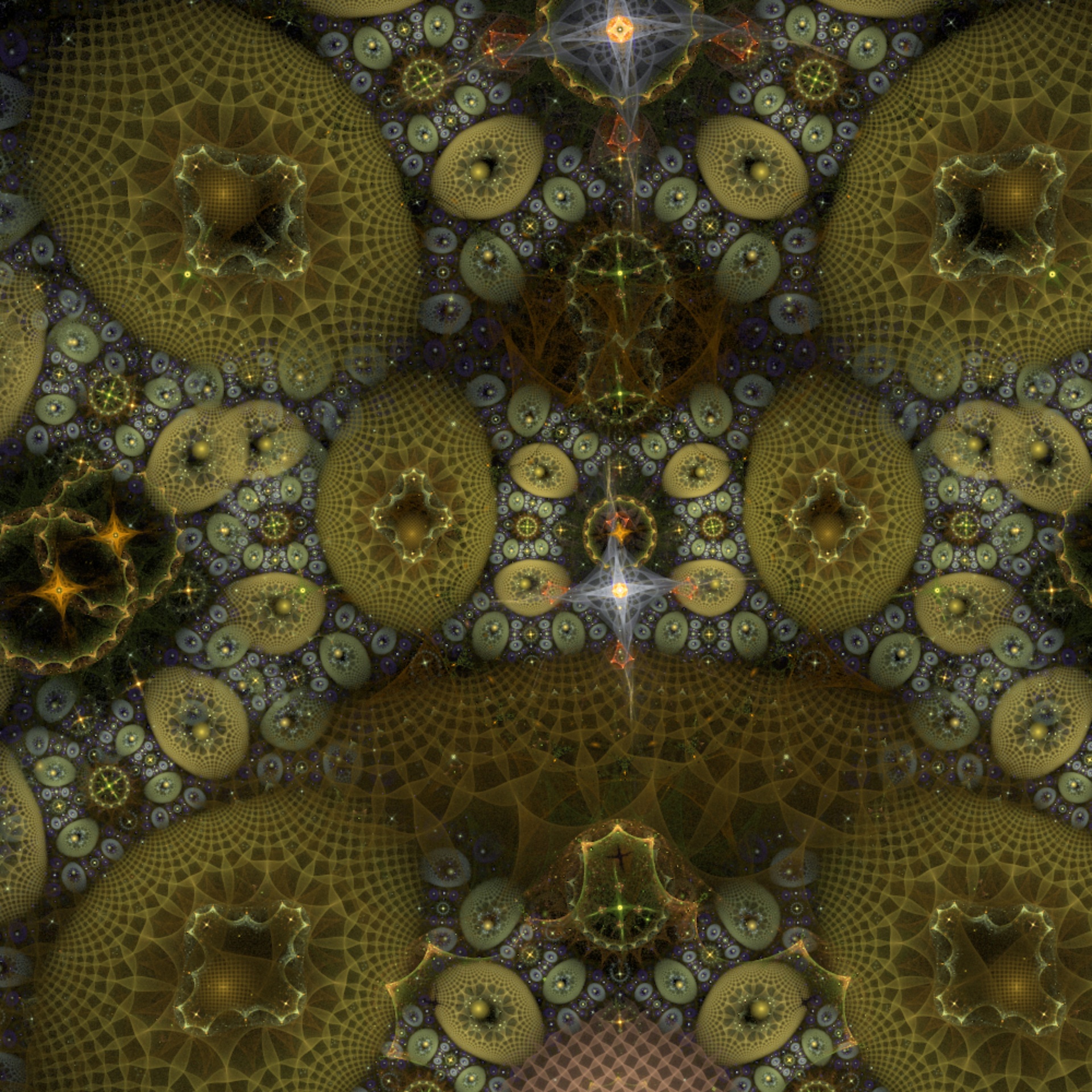 green fractal texture free photo