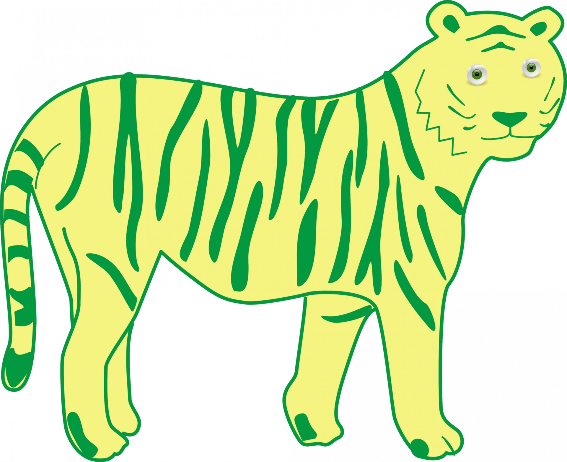 tiger animal yellow free photo