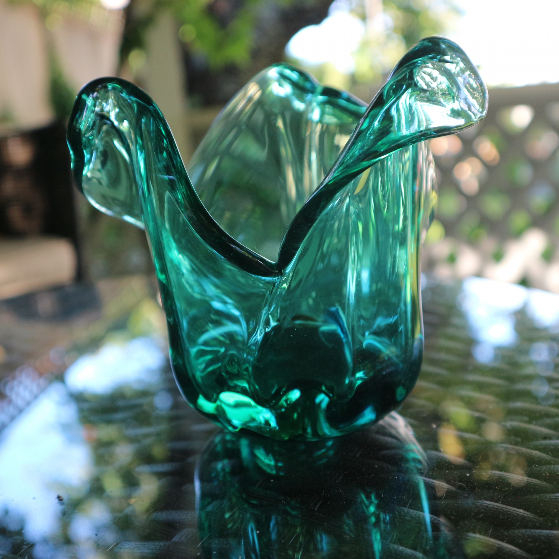 Green Glass Vase Free Photo. 