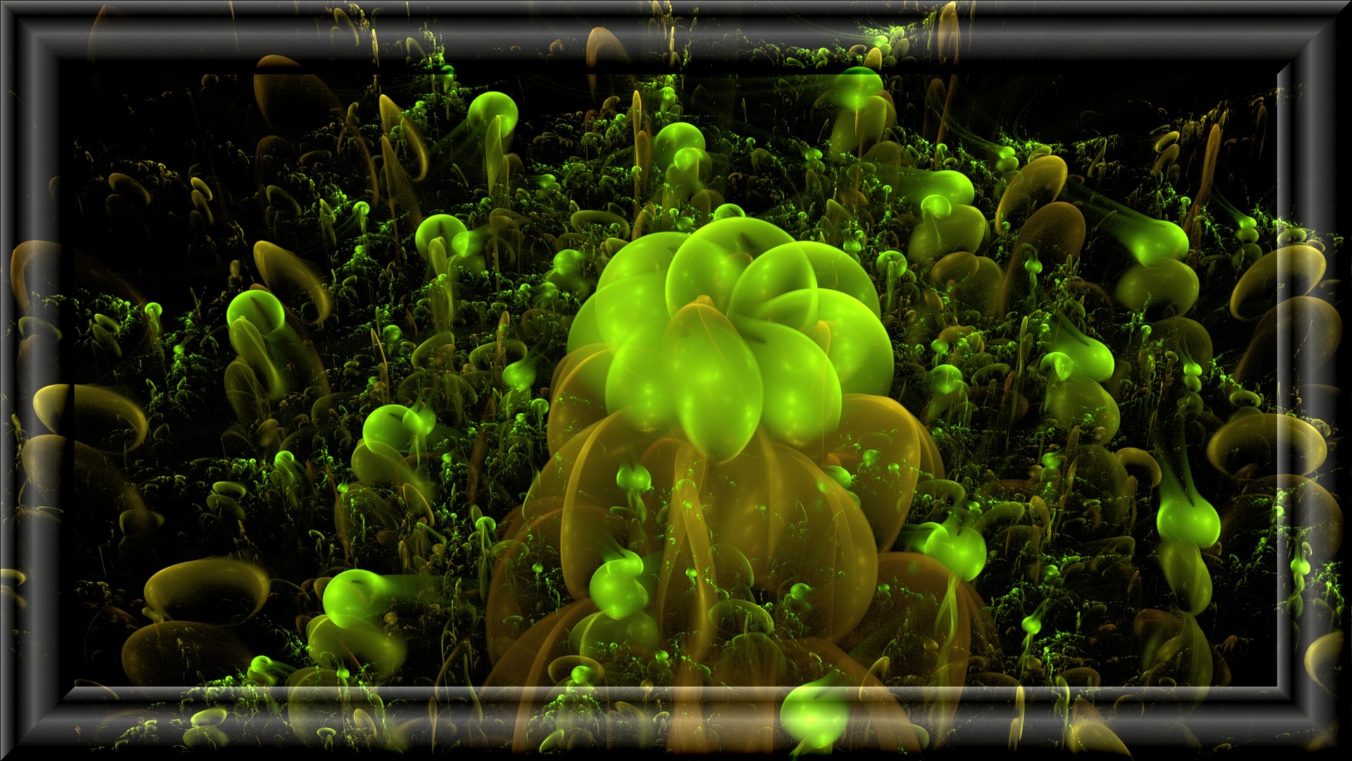 fractal green world free photo