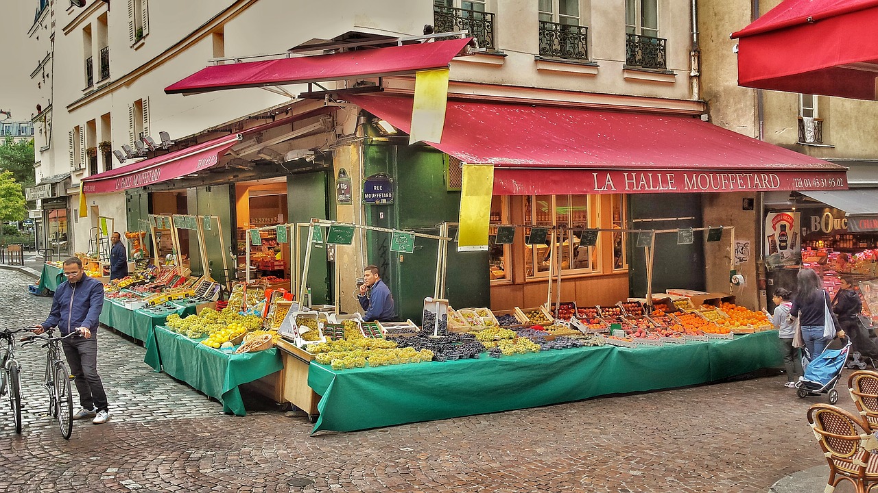 greengrocers paris colorful free photo