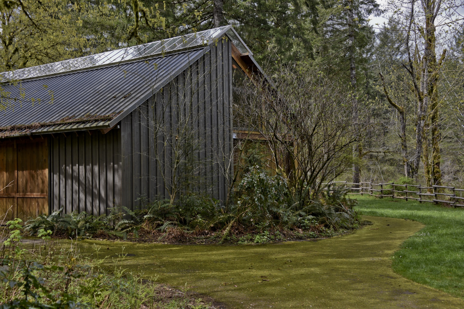 wooden barn greenhouse farm free photo