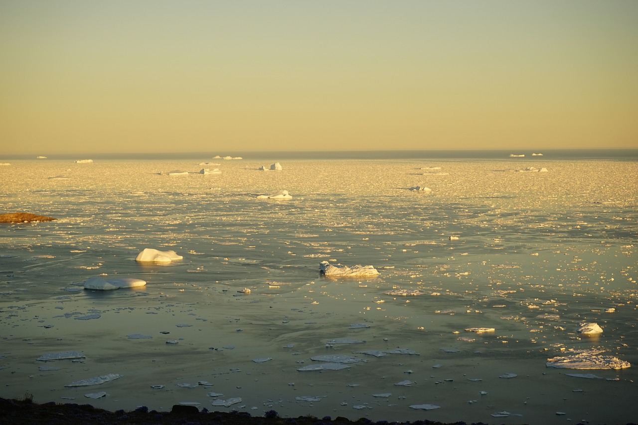 greenland ice icebergs free photo