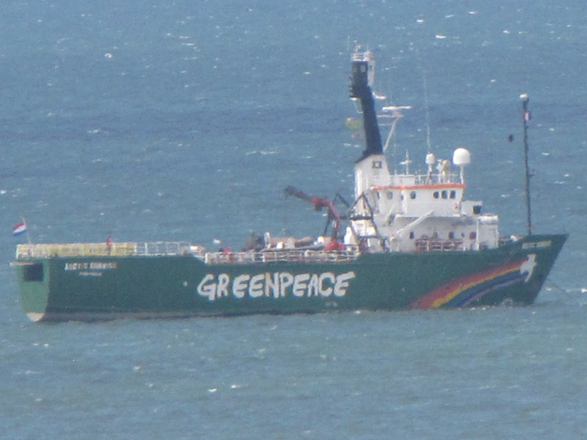 boat sea greenpeace free photo