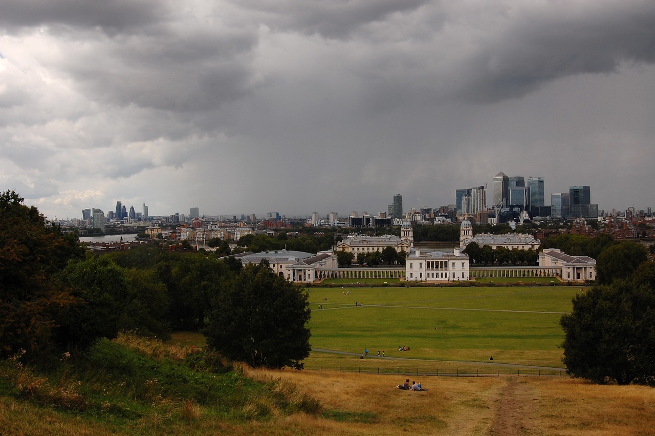 greenwich clouds a storm is brewing free photo